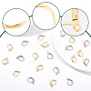 100Pcs 2 Colors 304 Stainless Steel Leverback Earring Findings STAS-BBC0001-56-4