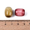 Opaque Acrylic Imitation Cat Eye European Beads OACR-N161-02-3