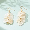 Natural Capiz Shell Cluster Earrings X-EJEW-JE04472-2