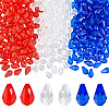 396Pcs 3 Colors Transparent Acrylic Beads TACR-PH0002-05-1