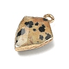 Natural Dalmatian Jasper Pendants G-K422-01G-03-2