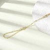 Brass Micro Pave Cubic Zirconia Mittens Bracelets BJEW-C156-01G-03-2