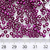 8/0 Baking Paint Glass Round Seed Beads SEED-S036-01B-10-3