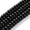 Natural Black Agate(Dyed & Heated) Beads Strands G-G177-F01-02-2