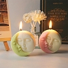 DIY Human Face Shape Sun Moon Eclipse Candle Silicone Molds PW-WG76860-01-1