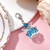 Angel Glass Beaded & Alloy Pendant Decorations HJEW-MZ00189-03-2