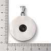 Ion Plating(IP) 304 Stainless Steel Pendants STAS-D014-04AG-3