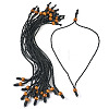 Adjustable Waxed Polyester Cord Necklace Making NJEW-TAC0030-2