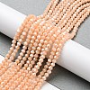 Opaque Solid Color Electroplate Glass Beads Strands EGLA-A039-P4mm-A06-4