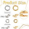 10Pcs 2 Colors Brass Open Jump Rings KK-YW0003-99A-3