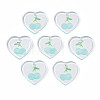 Transparent Resin Pendants RESI-N030-002C-1