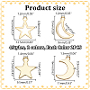 16Pcs 8 Styles 304 & 201 Stainless Steel Pendants STAS-LP0001-30-2