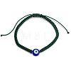 Evil Eye Lampwork Bead Braided Bead Bracelets NE0234-9-1