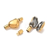 304 Stainless Steel European Clasps with Cord Ends SA-CBABC0F-07G-2