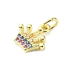 Brass Micro Pave Cubic Zirconia Pendants KK-H475-26A-01G-2