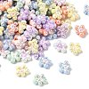 UV Plating Opaque Acrylic Beads OACR-H053-02-1