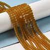 Imitate Austrian Crystal Frosted Glass Beads Strands LS-EGLA-A039-T3mm-MD28-2