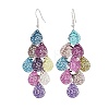 430 Stainless Steel Dangle Earrings EJEW-B157-01E-4