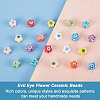 20Pcs 10 Colors Handmade Porcelain Beads PORC-AR0001-08-4