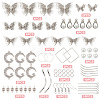 DIY Butterfly Drop Earring Making Kits DIY-SC0018-68-2