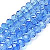 Transparent Painted Glass Beads Strands DGLA-A034-T8mm-A01-2