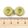 Natural Xinyi Jade/Chinese Southern Jade European Beads G-G740-14x8mm-40-3