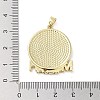 Rack Plating Brass Enamel Pendants KK-H474-21G-02-3