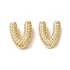 Rack Plating Brass Micro Pave Cubic Zirconia Slide Charms KK-C084-34G-V-1