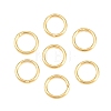 Brass Closed Jump Rings KK-D257-01G-08-1