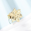 Brass Cuff Open Rings RJEW-Z129-02G-04-2