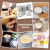   Aluminium Shallow Round Candle Tins AJEW-PH0011-67A-6