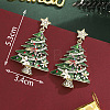 Alloy Enamel Dangle Stud Earrings FS-WG7AF48-11-1
