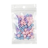 80Pcs 4 Colors Opaque Acrylic Beads MACR-FS0001-01A-8