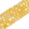 Natural Fire Crackle Agate Bead Strands G-K166-07F-6mm-07-2