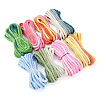 8 Bags 8 Colors 3-Ply Round Cotton Twisted Cord OCOR-TA0003-82A-2