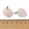 Natural Rose Quartz Pendants G-F820-10A-08-3
