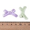 Spray Painted Textured Opaque Acrylic Beads OACR-N160-17-3