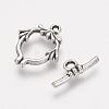 Tibetan Style Alloy Toggle Clasps PALLOY-G168-02AS-2