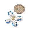 Two Tone Glass Seed Beaded Butterfly Pendants PALLOY-MZ00563-3