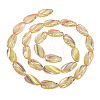 1Strand Electroplate Transparent Glass Beads Strands EGLA-TADJ0001-20C-1