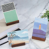 Wooden Photo Slotted Display Stands DJEW-WH0001-89-4