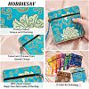 16Pcs 8 Colors Chinese Brocade Tassel Zipper Jewelry Bag Gift Pouch ABAG-HY0001-02-4