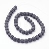 Unwaxed Natural Lava Rock Bead Strands X-G-F309-12mm-2