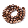 Natural Wood Lace Stone Wooden Jasper Beads Strands G-T143-30A-03-2