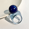Resin Round Bead Finger Rings FS-WG38F74-10-1