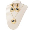 Alloy Enamel Earrings & Necklaces Sets for Women FS-WG4BD64-01-4