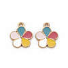 Alloy Enamel Pendants ENAM-N055-033B-NR-2