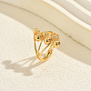 Brass Cuff Open Rings for Women MB5313-4-1