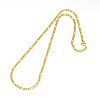 304 Stainless Steel Figaro Chain Necklace Making X-STAS-A028-N022G-1
