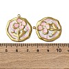 304 Stainless Steel Enamel Pendants STAS-P406-26C-G-3